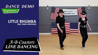 LITTLE RHUMBA  Line Dance Demo amp Walk Through [upl. by Ev]