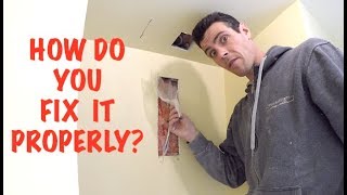 How to Repair Vapour Barrier Behind Drywall [upl. by Thorman354]