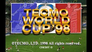 Tecmo World Cup 98  Arcade Mame Gameplay [upl. by Karp222]