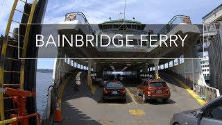 Bainbridge Ferry Seattle to Bainbridge Island Drive Washington 4K USA [upl. by Itsirc796]