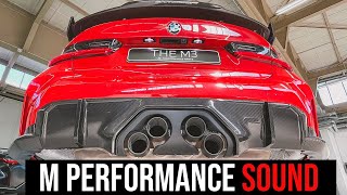 BMW M3  BMW M4 M Performance Exhaust  Sound amp Revs [upl. by Abner]