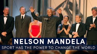 Nelson Mandelas Iconic Speech  quotSport has the power to change the worldquot  Full Version [upl. by Irakab]