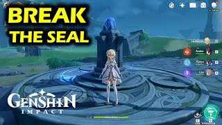 How To Break the Seal in Stormterrors Lair Puzzle  Light Guiding Ceremony  Genshin Impact [upl. by Sivahc]