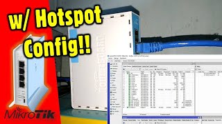 HOW TO CONFIGURE MikroTik hAP lite  Complete StepbyStep  with Bandwidth Management amp Hotspot [upl. by Kinom492]