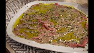 Carpaccio di manzo con erbe aromatiche [upl. by Diana]