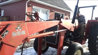 Finishing up the Massey 231 and installing the Massey 232 loader [upl. by Valentijn]