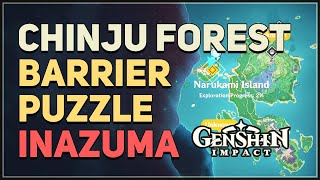 Chinju Forest Barrier Puzzle Genshin Impact [upl. by Dickens333]