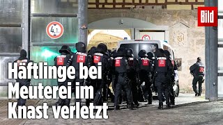 Gefängnismeuterei Polizei stürmt Knast in Thüringen  JVA Untermaßfeld [upl. by Macleod]