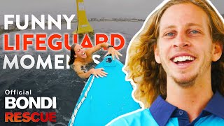 FUNNIEST Lifeguard Moments of Bondi Rescue Season 13 [upl. by Maclaine]