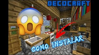 COMO INSTALAR DECOCRAFT NO MINECRAFT TLAUNCHER MODS [upl. by Netsirk]