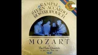 Mozart Complete Flute Quartets 1986 RampalSternAccardoRostropovich [upl. by Elyl]