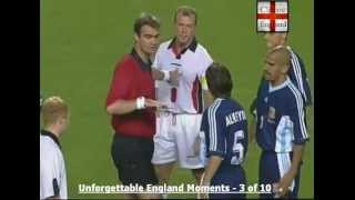 Beckham Red Card v Argentina 1998 [upl. by Risser55]