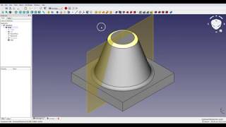 FreeCAD  Datum Line and Datum Plane [upl. by Ardnasyl104]