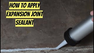 How to Apply Expansion Joint sealant [upl. by Manvil]